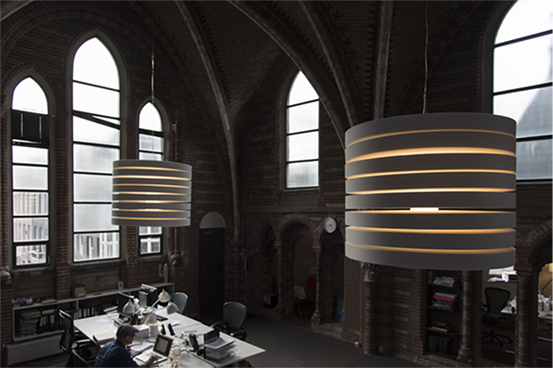 Akoestiek lampen verlichting wit kerk