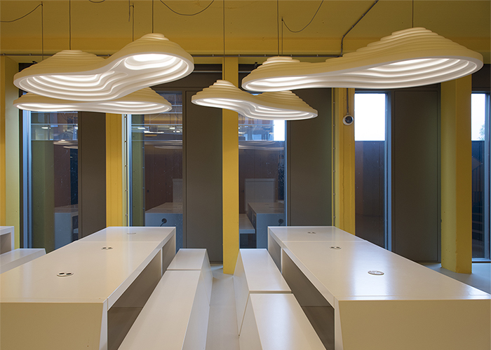 Oplossingen akoestische design lamp verlichting rice field double 180